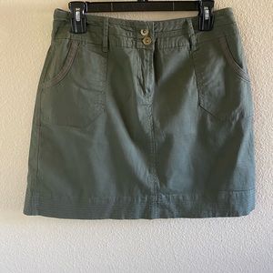 Mini green skirt